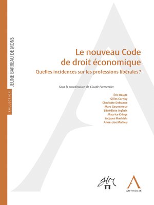 cover image of Le nouveau Code de droit économique